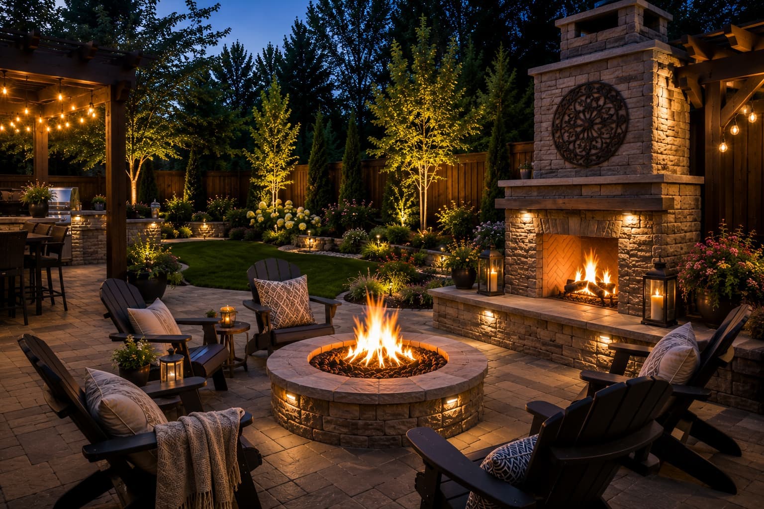 Install a Fire Pit or Outdoor Fireplace