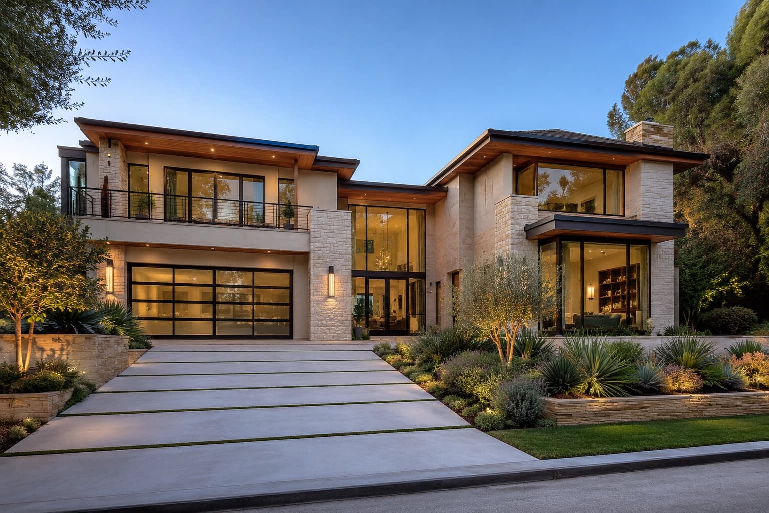 Luxury custom home in Los Angeles with premium architectural finishes