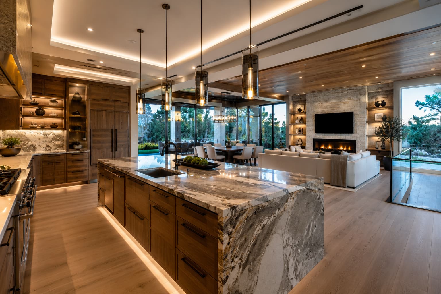 Personalized custom home interior with premium finishes