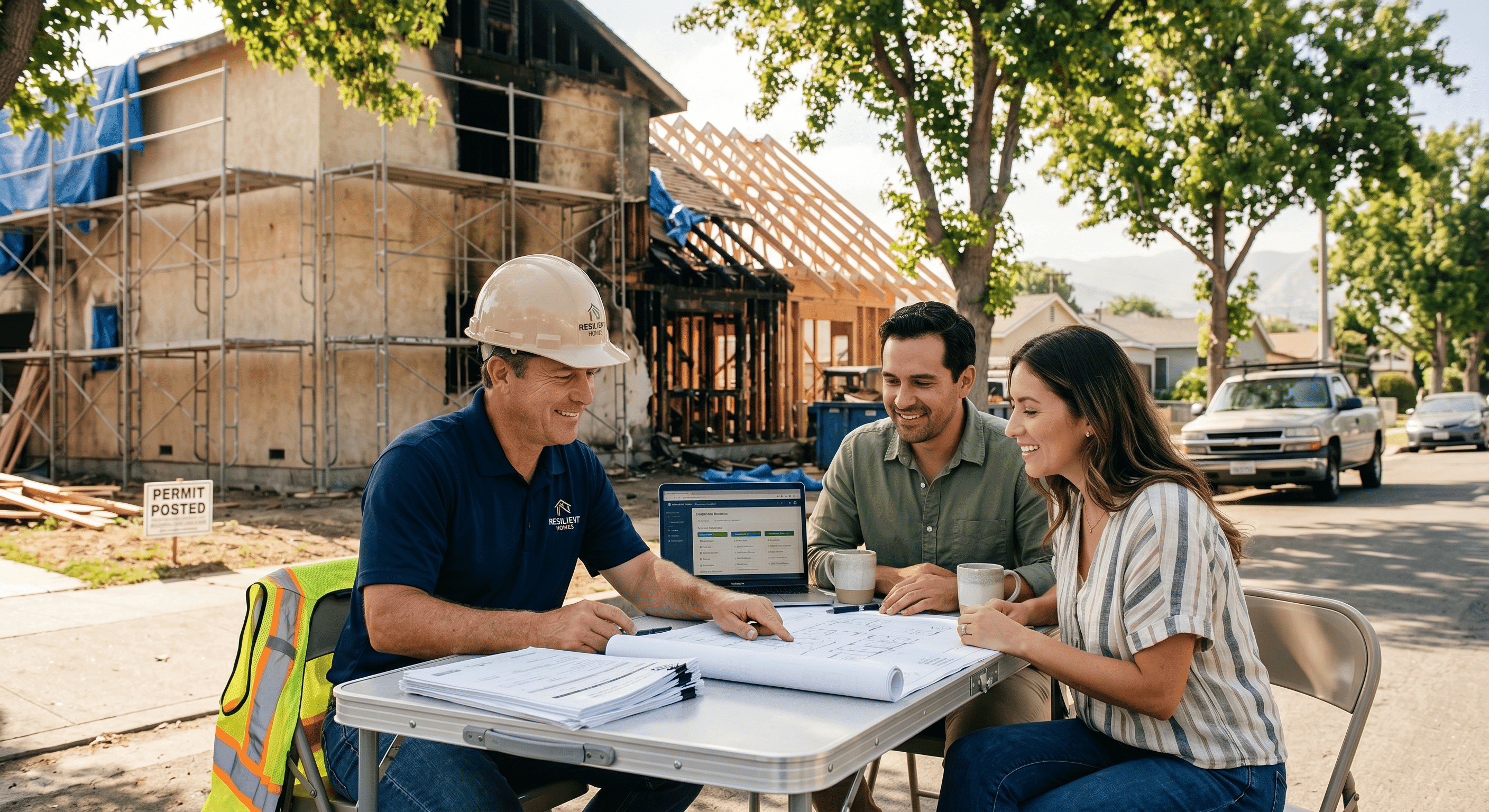 Los Angeles Fire Rebuilds Insurance Rebuild Support clean
