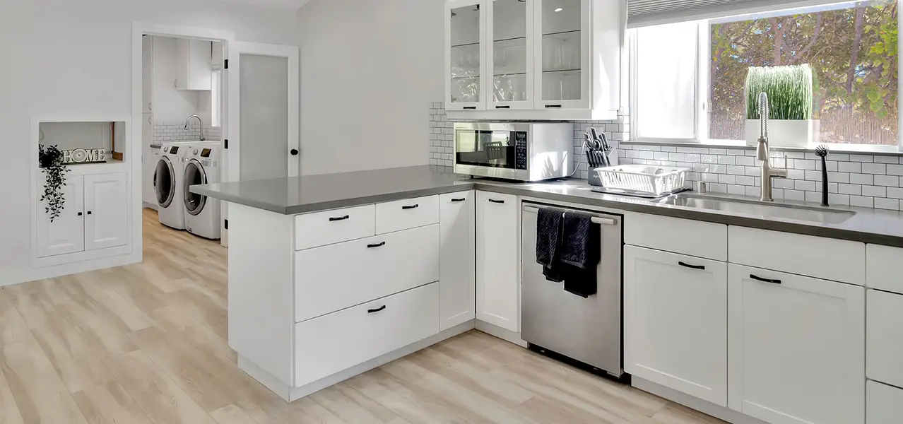 L-shaped kitchen remodel west hills